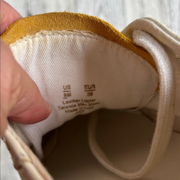 Sam Edelman Josi Sneakers White cream Gold Leather‎ tailgate shoes women’s 9 - Picture 8 of 9